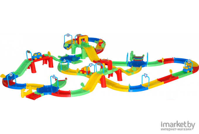 Автотрек игрушечный Полесье Гоночный трек №4 в пакете [40206]