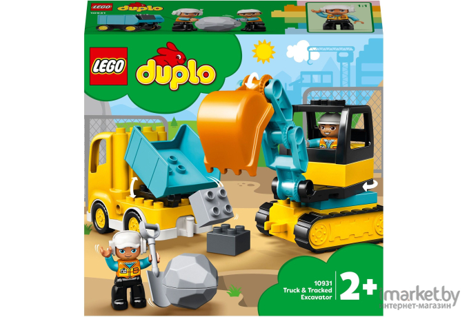 Конструктор LEGO Duplo Грузовик и гусеничный экскаватор [10931]