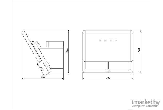 Вытяжка Smeg KFAB75UJ