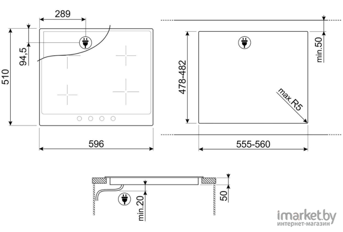 Варочная панель Smeg SI964NM