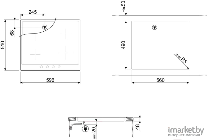 Варочная панель Smeg P864PO