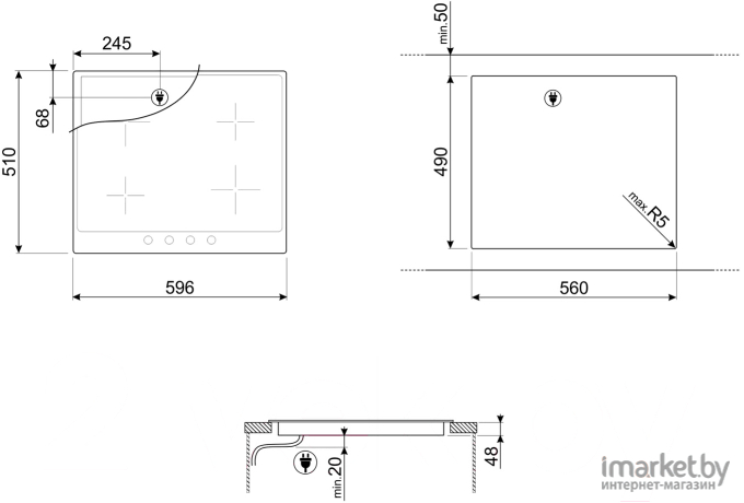 Варочная панель Smeg P864AO