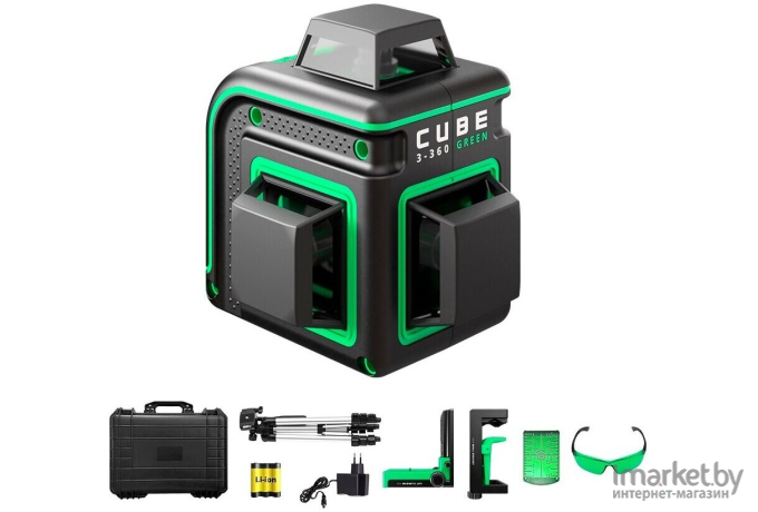 Лазерный нивелир ADA Instruments Cube 3-360 Green Ultimate Edition [A00569]