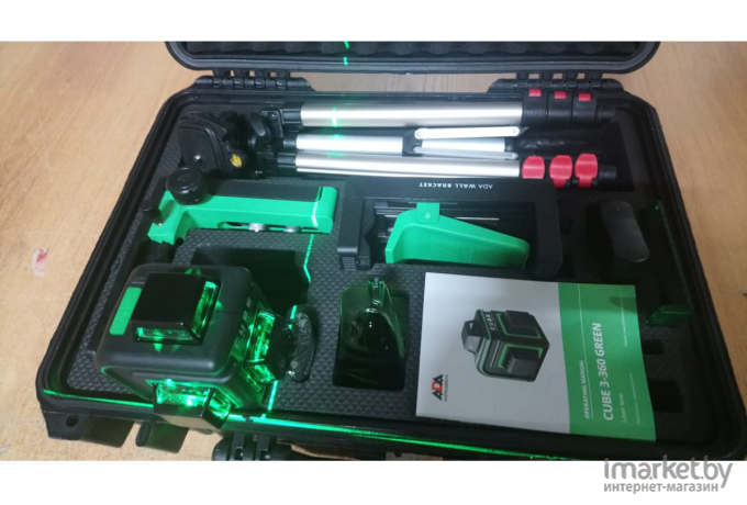 Лазерный нивелир ADA Instruments Cube 3-360 Green Ultimate Edition [A00569]