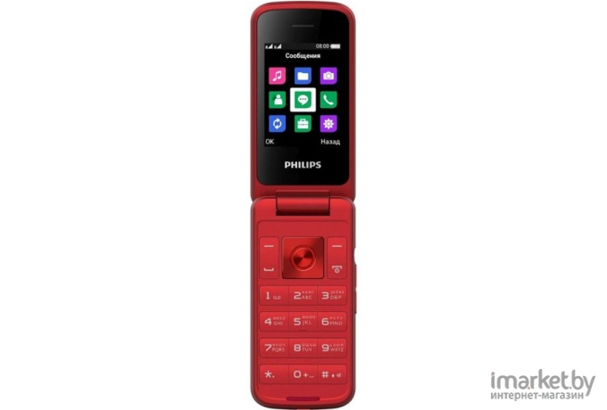 Мобильный телефон Philips Xenium E255 Red