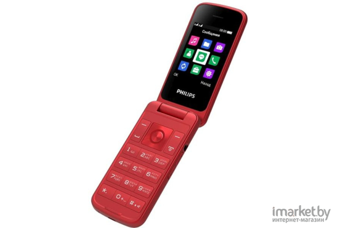 Мобильный телефон Philips Xenium E255 Red