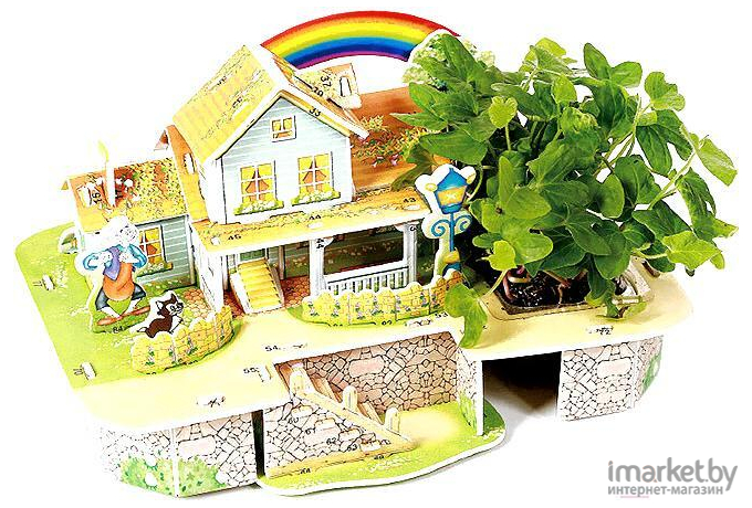 Набор для выращивания растений Darvish 3D Радужный мини-домик М-009 [DV-T-2182-9]