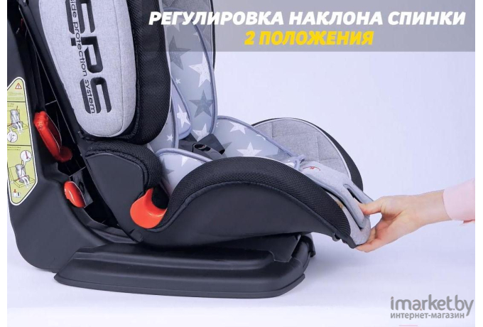 Автокресло Lorelli MAGIC Premium Black Crowns [10070852013]