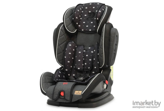 Автокресло Lorelli MAGIC Premium Black Crowns [10070852013]