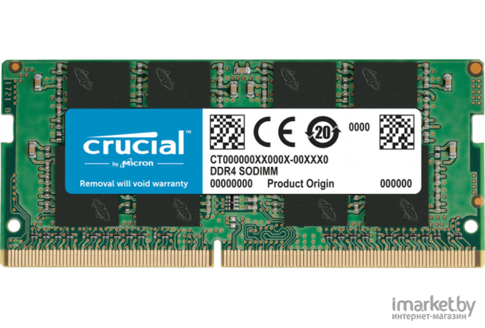 Оперативная память Crucial SO-DIMM DDR 4 DIMM 8Gb PC25600 3200MHz  [CT8G4SFRA32A]