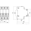 Выключатель нагрузки ETP  BA 47-63 1P 63A (B)