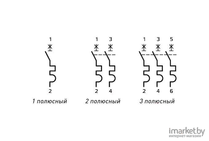 Выключатель нагрузки ETP  BA 47-63 1P 63A (B)