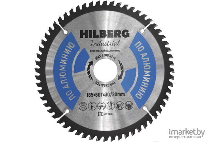 Диск пильный Hilberg HA185