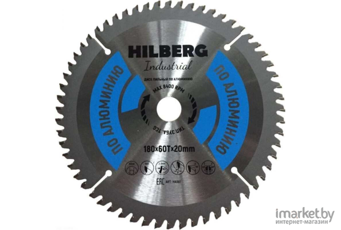 Диск пильный Hilberg HA180