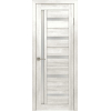 Межкомнатная дверь Лайт 18 90x200 латте/стекло белый сатинат