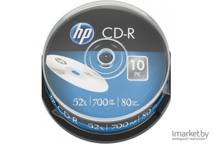 Оптический диск HP CD-R 700Mb 52x CakeBox 10 шт [69308]