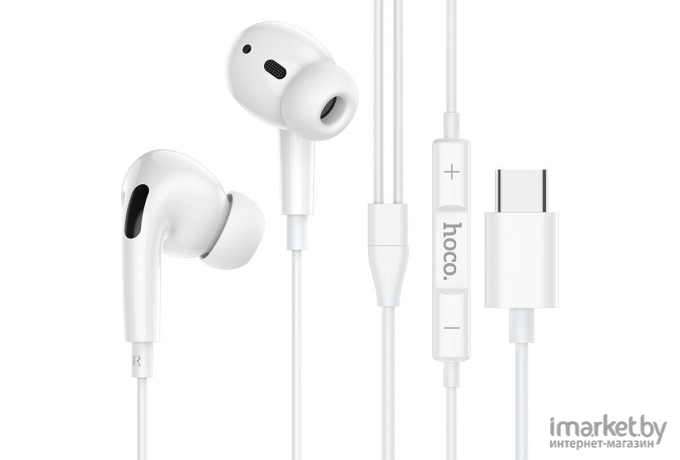 Наушники Hoco M1 EarPods Pro с микрофоном белый