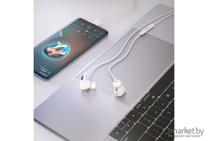 Наушники Hoco M1 EarPods Pro с микрофоном белый