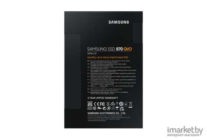 SSD диск Samsung 870 QVO 1TB [MZ-77Q1T0BW]