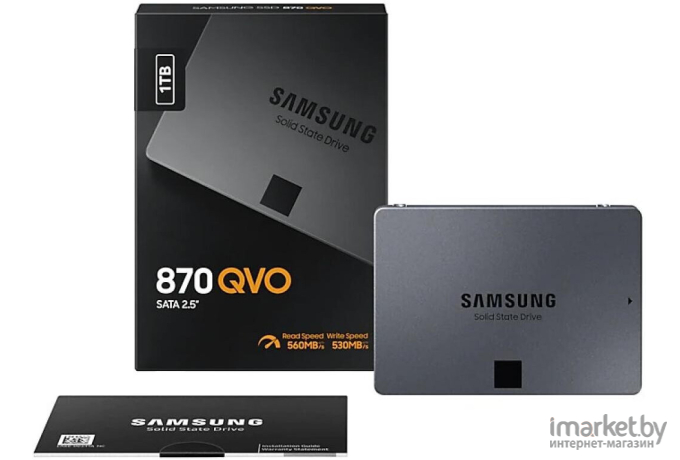 SSD диск Samsung 870 QVO 1TB [MZ-77Q1T0BW]