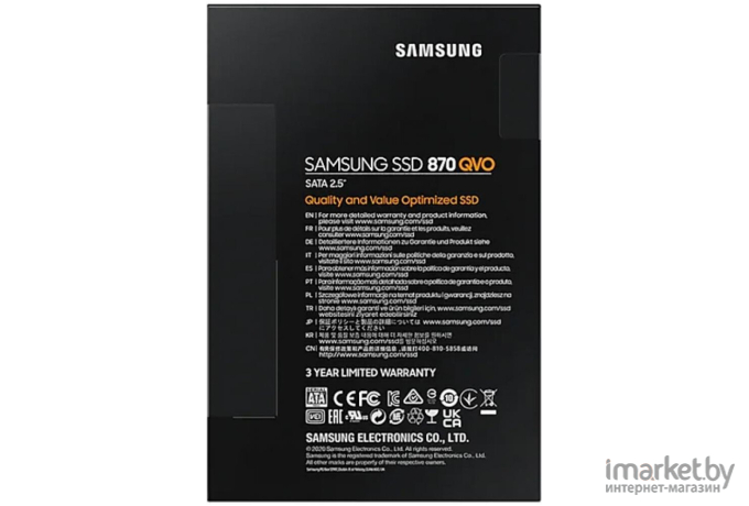 SSD диск Samsung 870 QVO 1TB [MZ-77Q1T0BW]