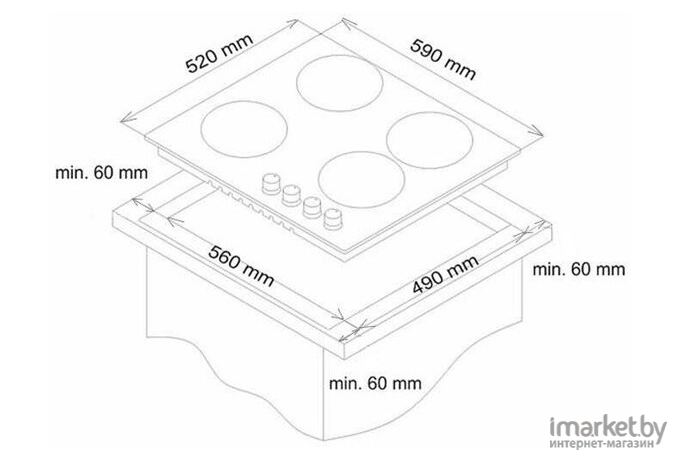 Варочная панель Simfer H60Q40B416