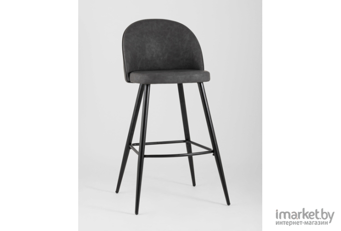 Барный стул Stool Group Лион темно-серая экокожа [BC-99004B HDL-8 DUAL]