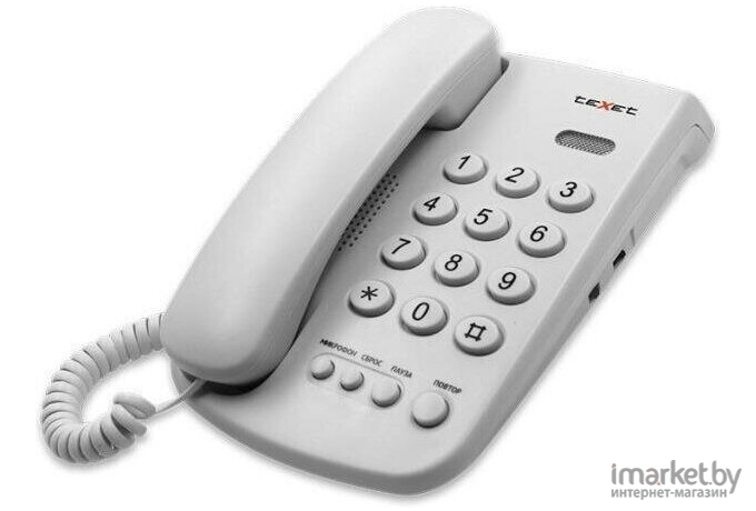 Проводной телефон TeXet TX-241 светло-серый