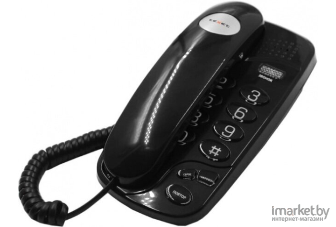 Проводной телефон TeXet TX-238 черный