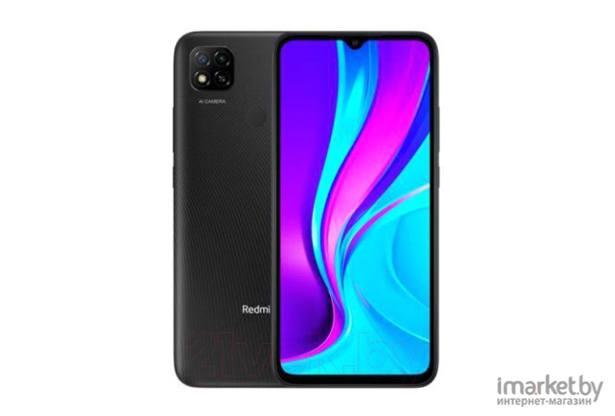 Мобильный телефон Xiaomi Redmi 9C 3GB/64GB без NFC Midnight Gray