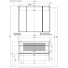 Шкаф с зеркалом Aquanet Орлеан 105 [183078]