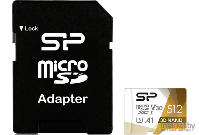 Карта памяти Silicon-Power microSD 512GB Superior Pro A1 microSDXC Class 10 UHS-I U3 Colorful 100/80 Mb/s [SP512GBSTXDU3V20AB]