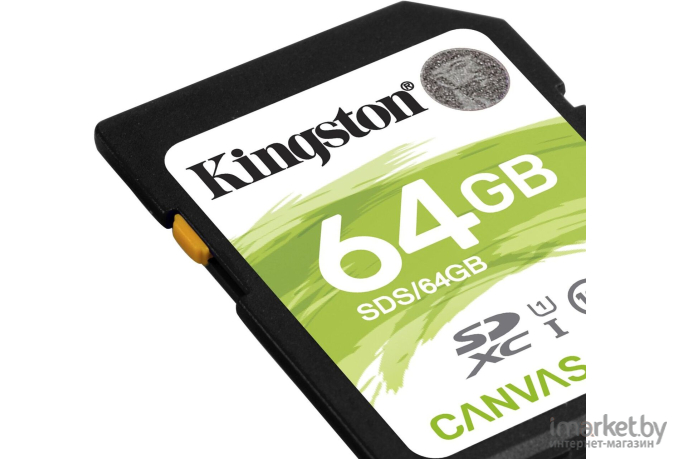 Карта памяти Kingston 64Gb Canvas Go Plus SDXC UHS-I U3 V30 [SDG3/64GB]