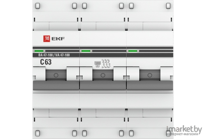 Выключатель нагрузки EKF mcb47100-3-63C-pro