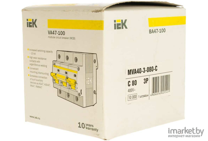 Выключатель нагрузки IEK MVA40-3-080-C