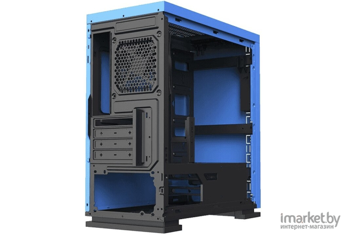 Корпус для компьютера GameMax H605 Expedition BL MicroATX  Без  БП