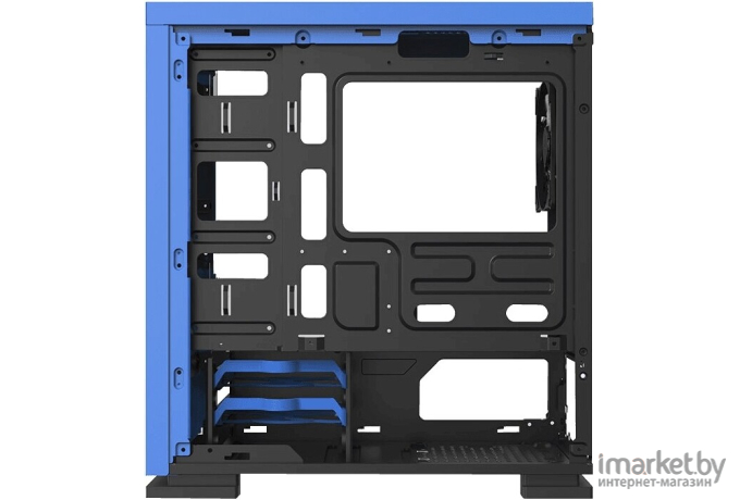 Корпус для компьютера GameMax H605 Expedition BL MicroATX  Без  БП