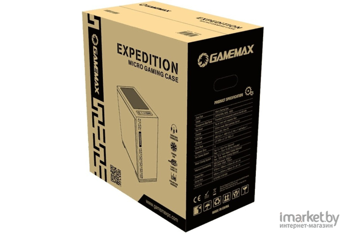 Корпус для компьютера GameMax H605 Expedition BL MicroATX  Без  БП