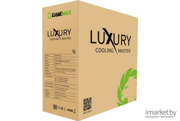 Корпус для компьютера GameMax G501X White LED ATX  Без БП