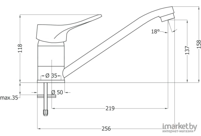 Смеситель Deante Vero Bow 060M