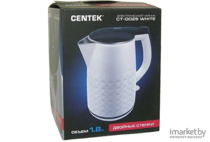 Электрочайник CENTEK CT-0025 White