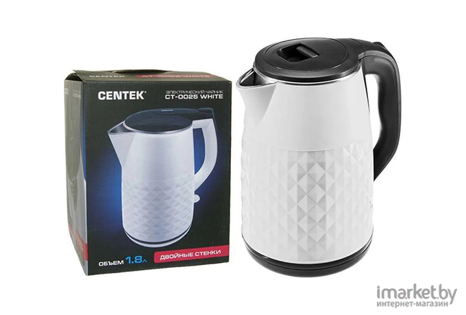 Электрочайник CENTEK CT-0025 White