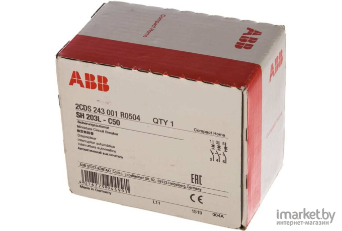 Выключатель ABB SH203L C50 [2CDS243001R0504]