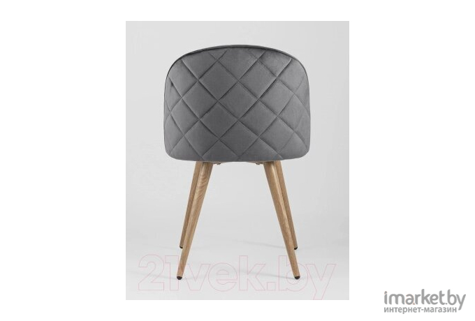 Стул Stool Group Лион велюр с ромбами серый [DC-69030A HLR-21]