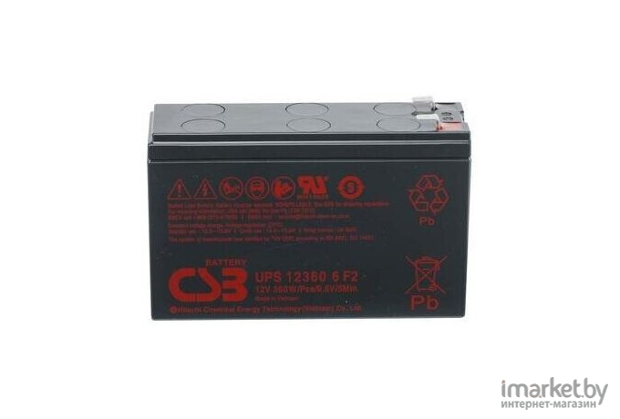 Аккумулятор для ИБП CSB UPS 123606 F2 12В/7.5 А·ч