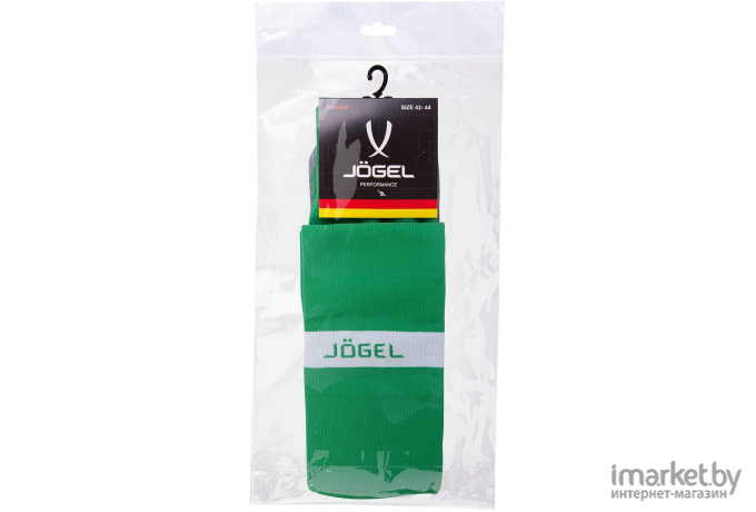 Гетры футбольные Jogel JA-003 38-41 зеленый/белый