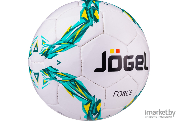 Футбольный мяч Jogel JS-460 Force размер 4 белый/голубой