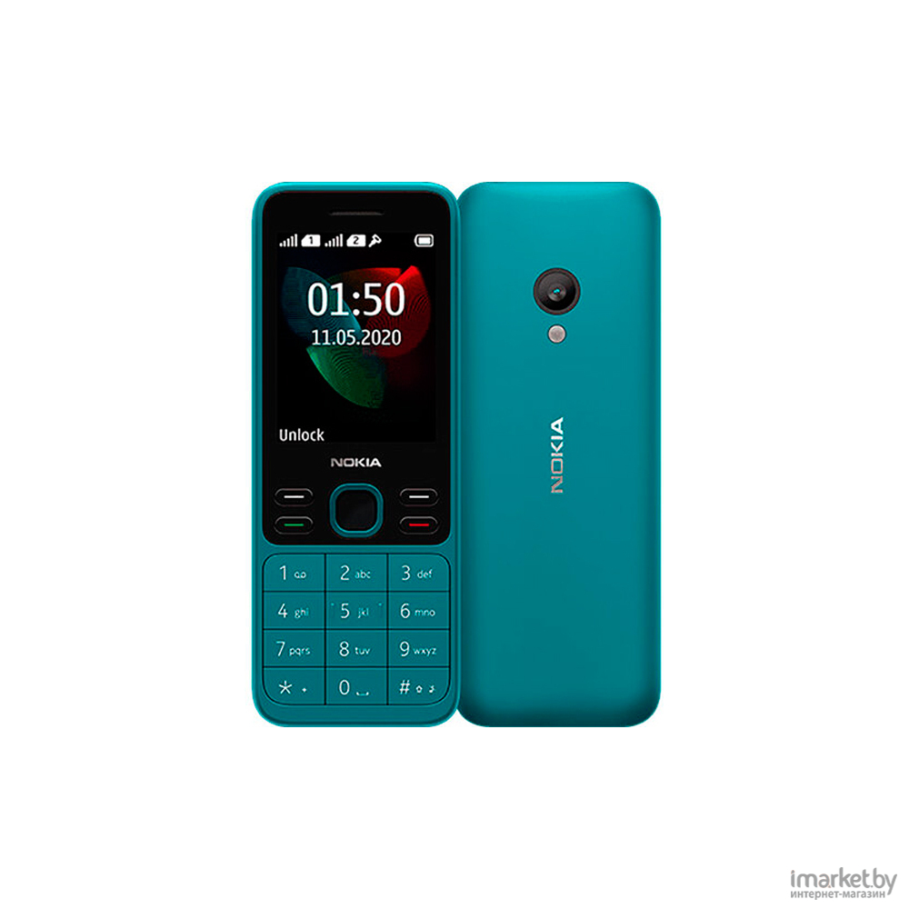 Мобильный телефон Nokia 150 TA-1235 DS синий/зеленый в каталоге | Цена |  Доставка по РБ