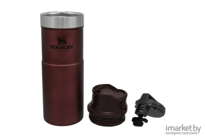 Термокружка Stanley The Trigger-Action Travel Mug 0.47 л бордовый [10-06439-120]