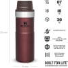 Термокружка Stanley The Trigger-Action Travel Mug 0.47 л бордовый [10-06439-120]